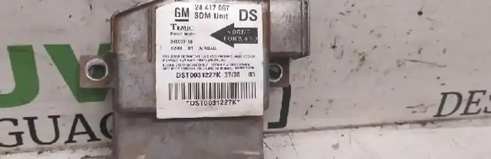 DST0031227K блок управління airbag (srs) Opel Corsa C 2000