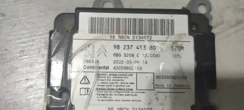 2022050618 блок управління airbag (srs) Opel Corsa F 2022