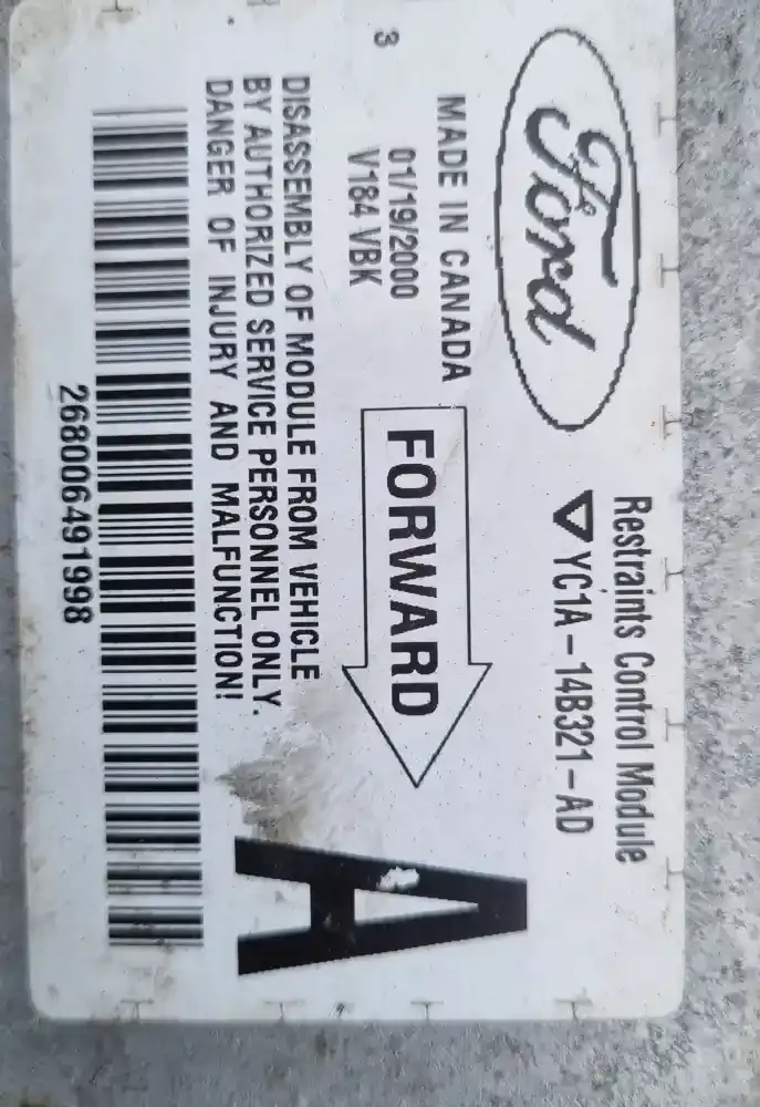 YC1A14B321AD блок управління airbag (srs) Ford Transit 2004