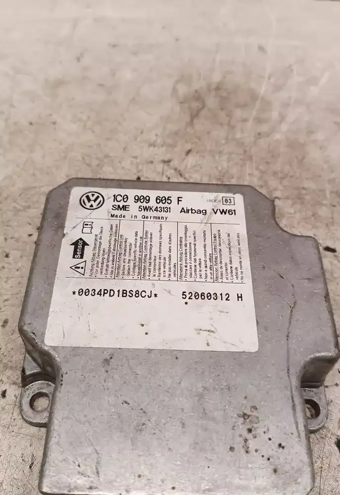 52060312H блок управління airbag (srs) Volkswagen Transporter - Caravelle T5 2007
