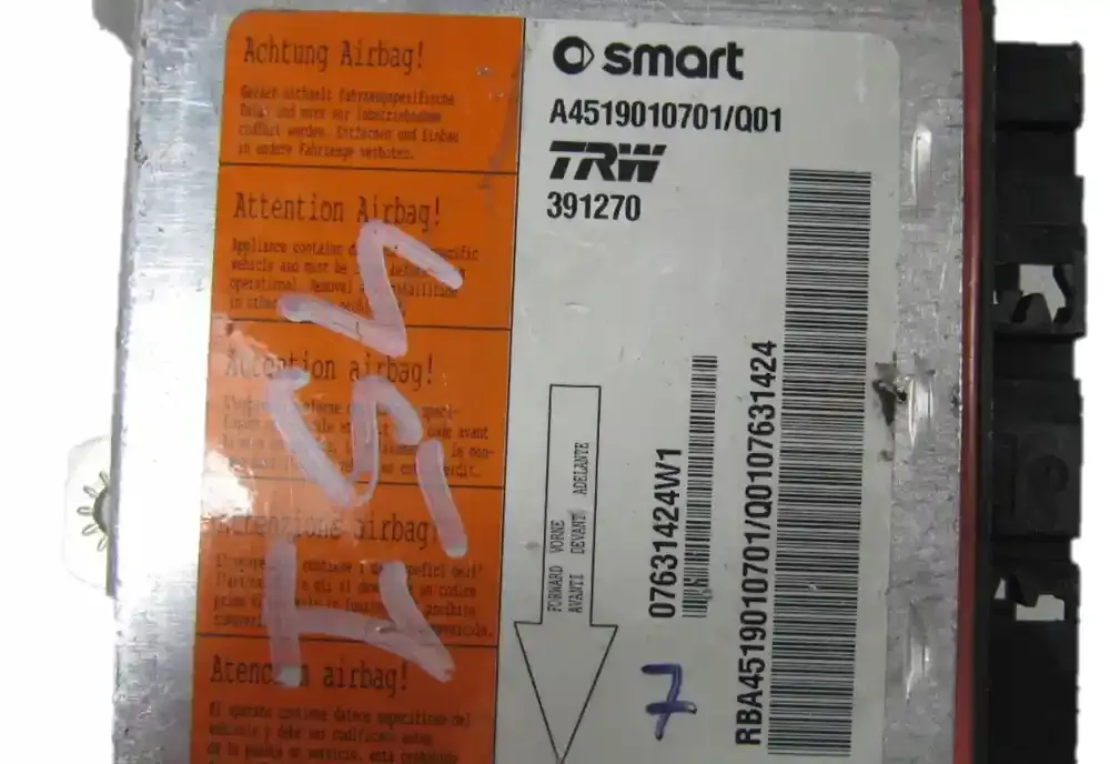 A4519010701Q01 блок управління airbag (srs) Smart ForTwo II 2007