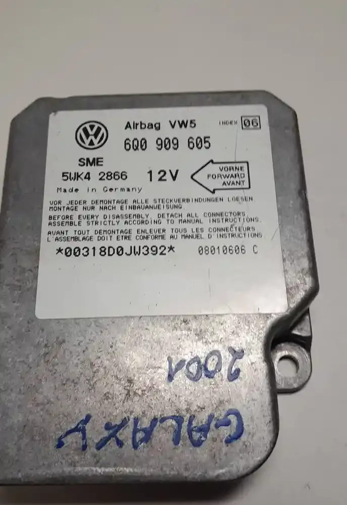 08010606C блок управління airbag (srs) Ford Galaxy 2002