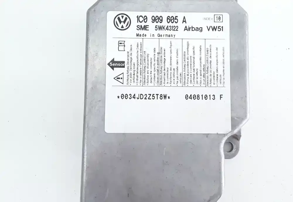 5K43122 блок управління airbag (srs) Volkswagen Transporter - Caravelle T5 2005