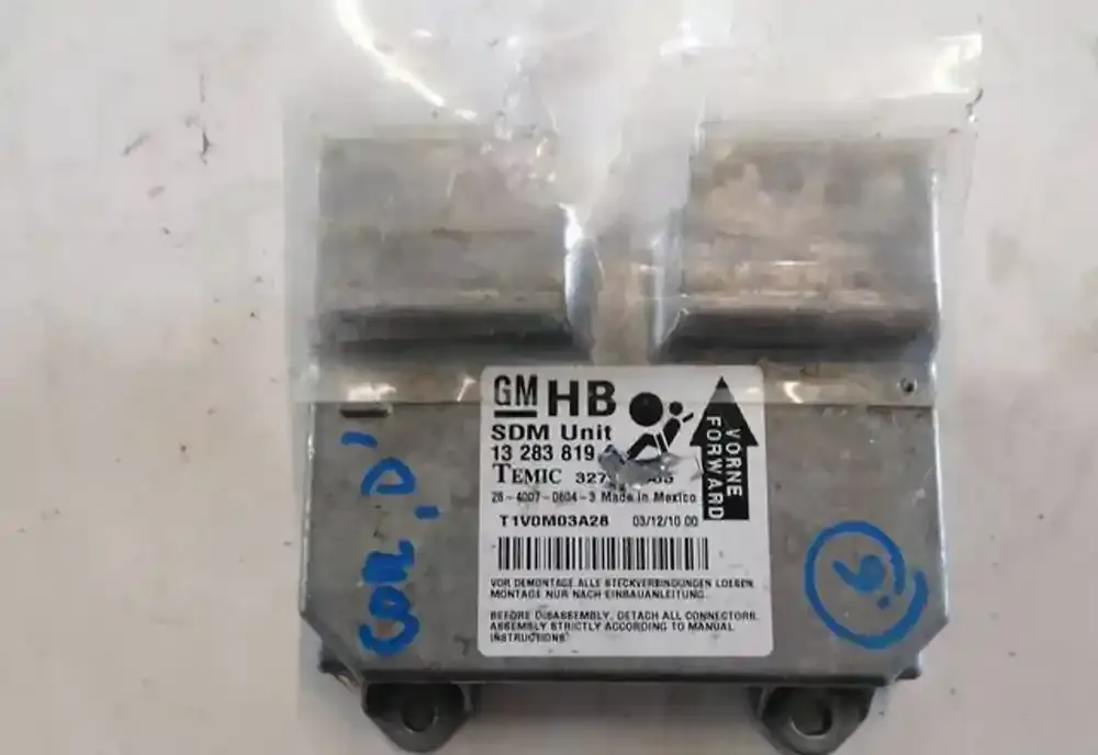 T1V0M03A28 блок управління airbag (srs) Opel Corsa D 2007