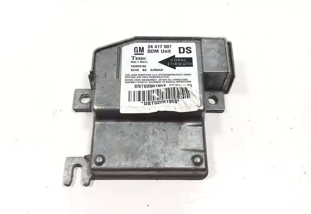 DST0206195S блок управління airbag (srs) Opel Corsa C 2002