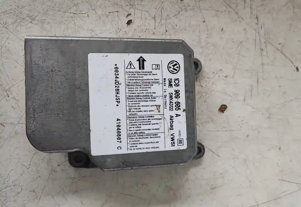 41040807C блок управління airbag (srs) Volkswagen Transporter - Caravelle T5 2005