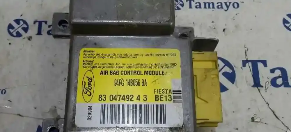 105726 блок управління airbag (srs) Ford Fiesta 1991