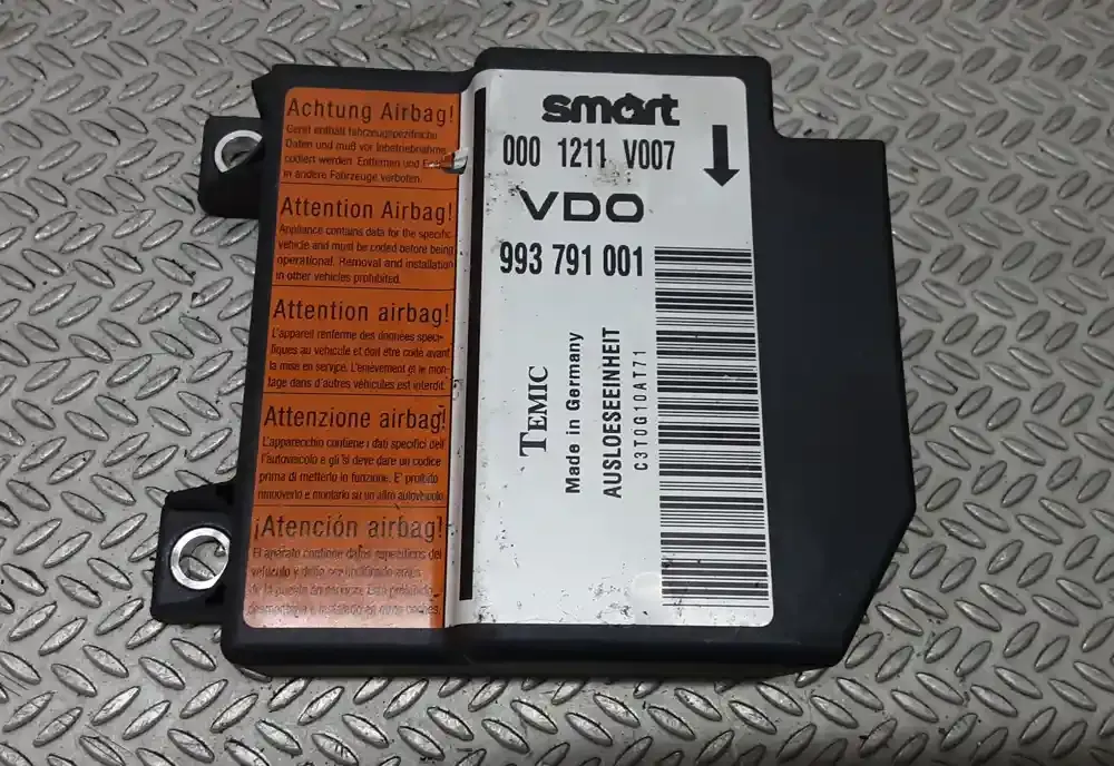 0003027V005 блок управління airbag (srs) Smart ForTwo I 2000