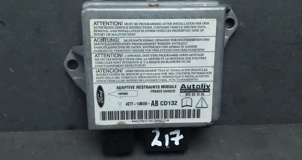 4F2T14A624AA блок управления AirBag (SRS) Ford Focus 2002