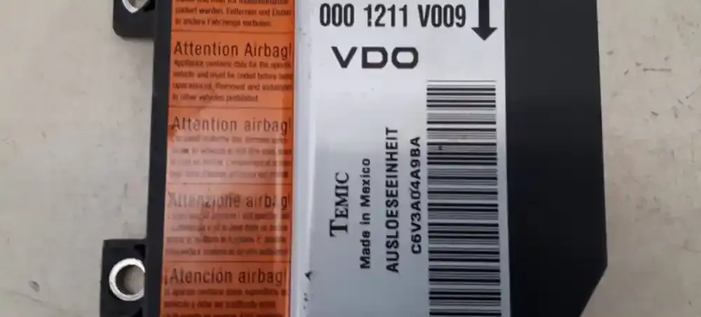 0001211V009 блок управления AirBag (SRS) Smart ForTwo I 2001