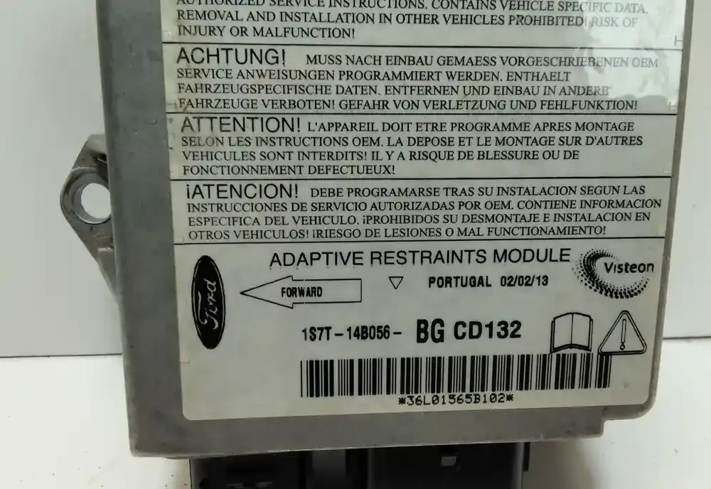 36L01565B102 блок управління airbag (srs) Ford Mondeo Mk III 2002