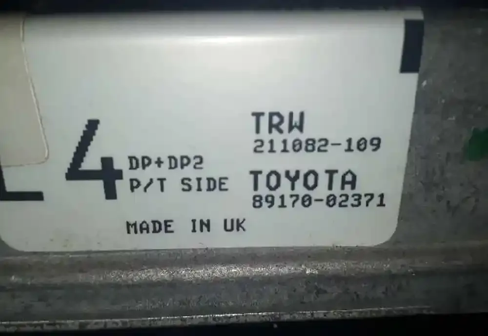 8917002371 блок управління airbag (srs) Toyota Corolla E110 2007