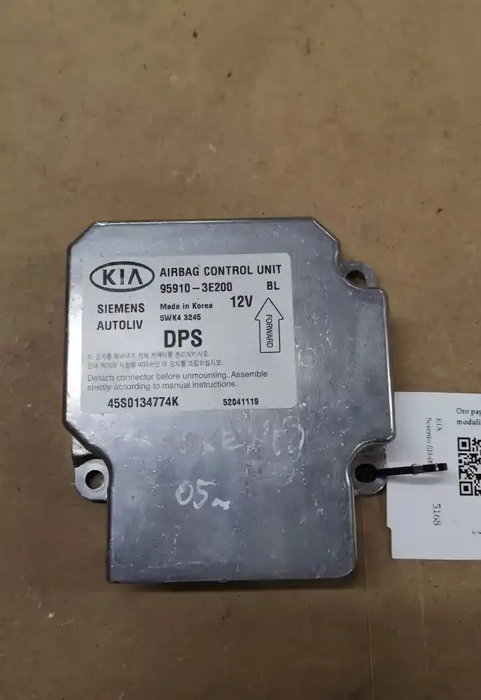 45S0134774K блок управління airbag (srs) KIA Sorento 2005