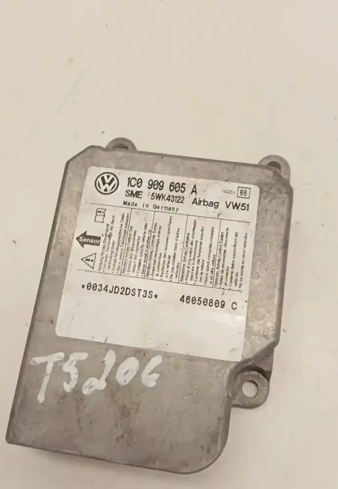 46050809C блок управления AirBag (SRS) Volkswagen Transporter - Caravelle T5 2008