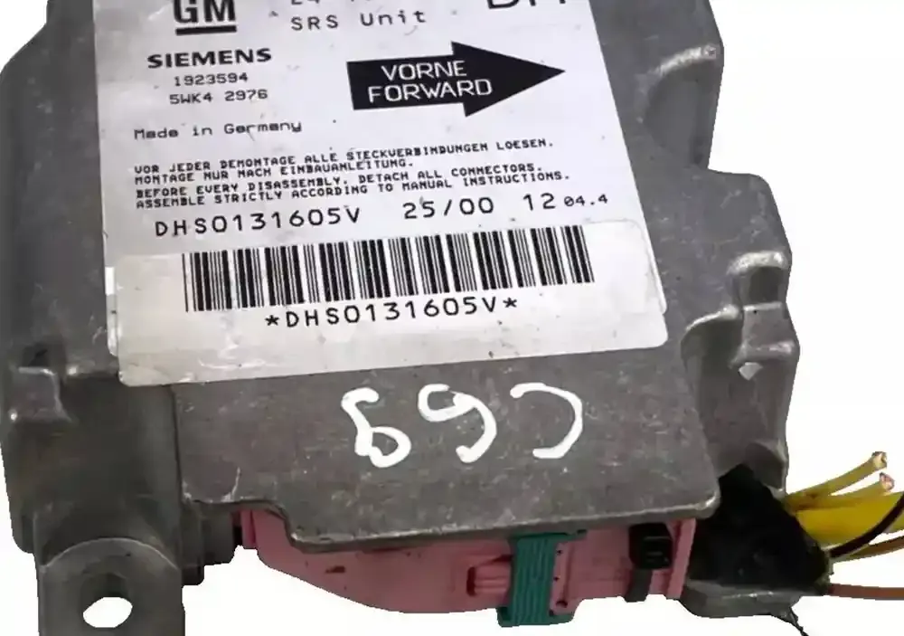 24416692DH блок управління airbag (srs) Opel Corsa B 1997