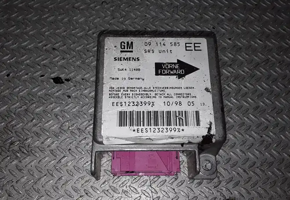 5WK41140B блок управління airbag (srs) Opel Corsa B 1998