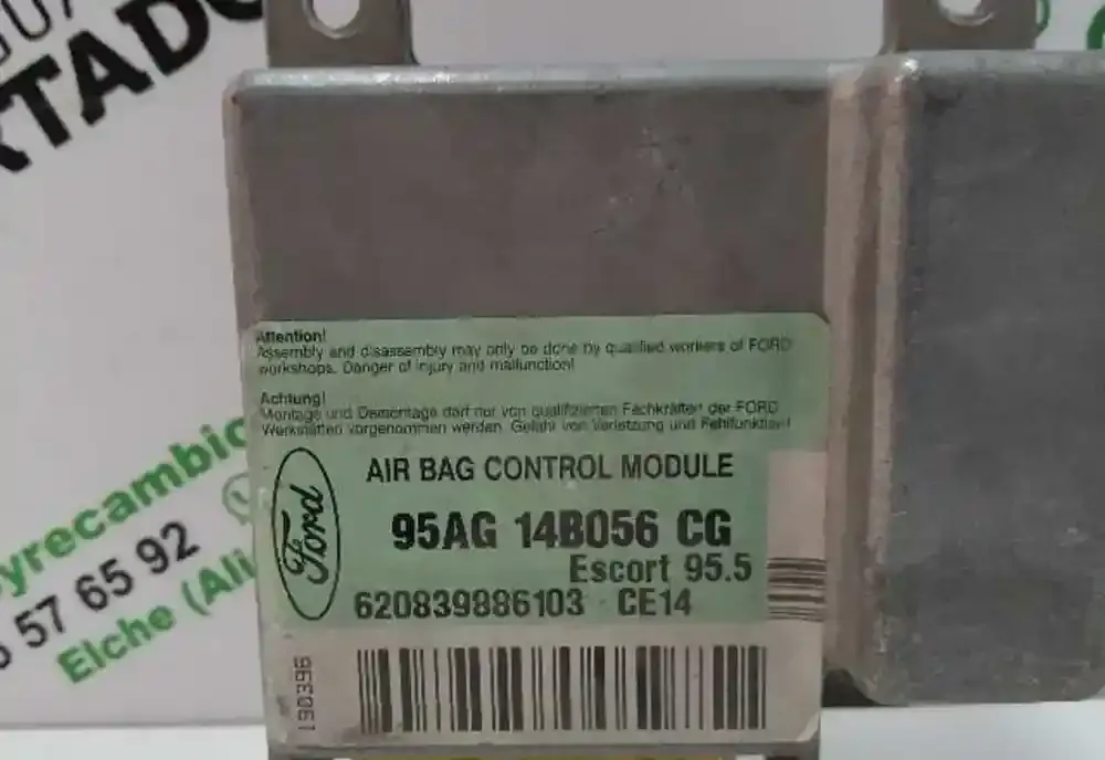 620839886103 блок управління airbag (srs) Ford Escort 1995
