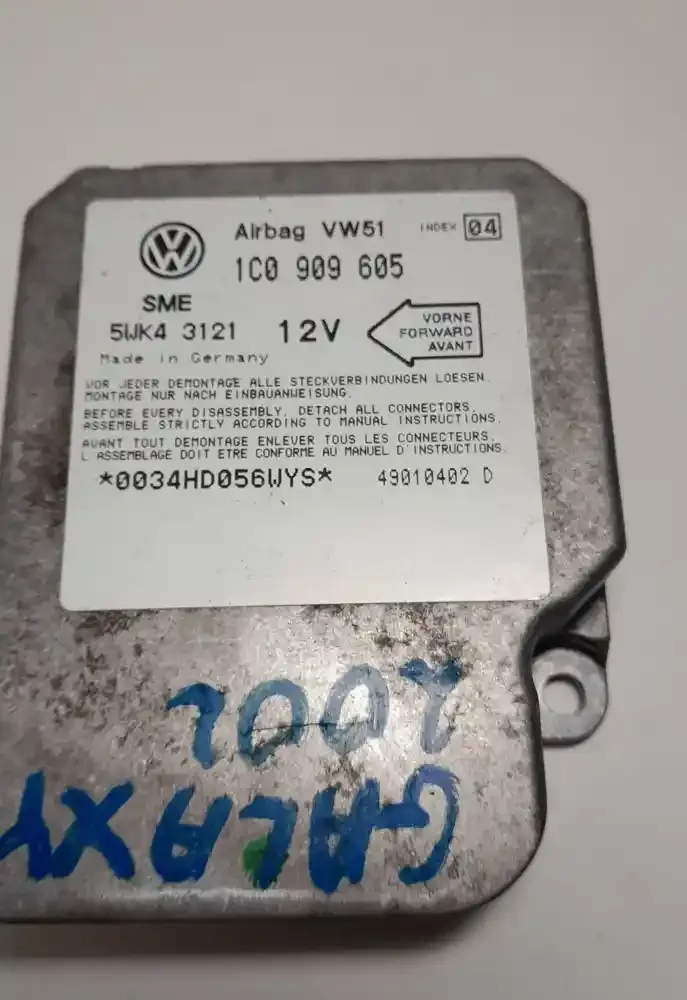 49010402D блок управління airbag (srs) Ford Galaxy 2002