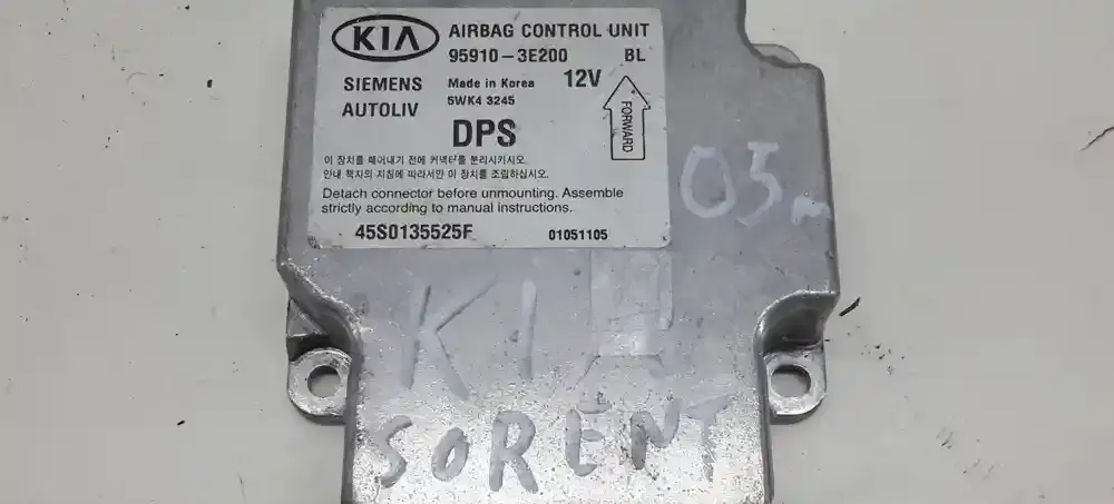 45S0135525F блок управління airbag (srs) KIA Sorento 2004