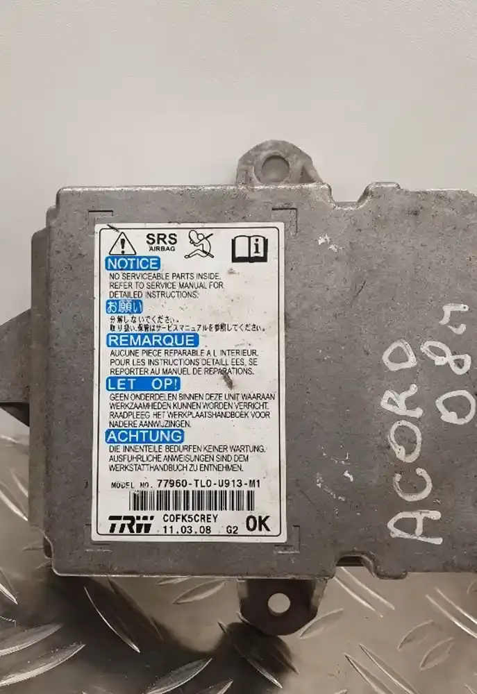 77960TL0U913M1 блок управління airbag (srs) Honda Accord 2008