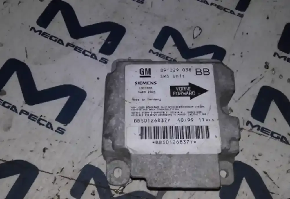 9229038 блок управління airbag (srs) Opel Corsa B