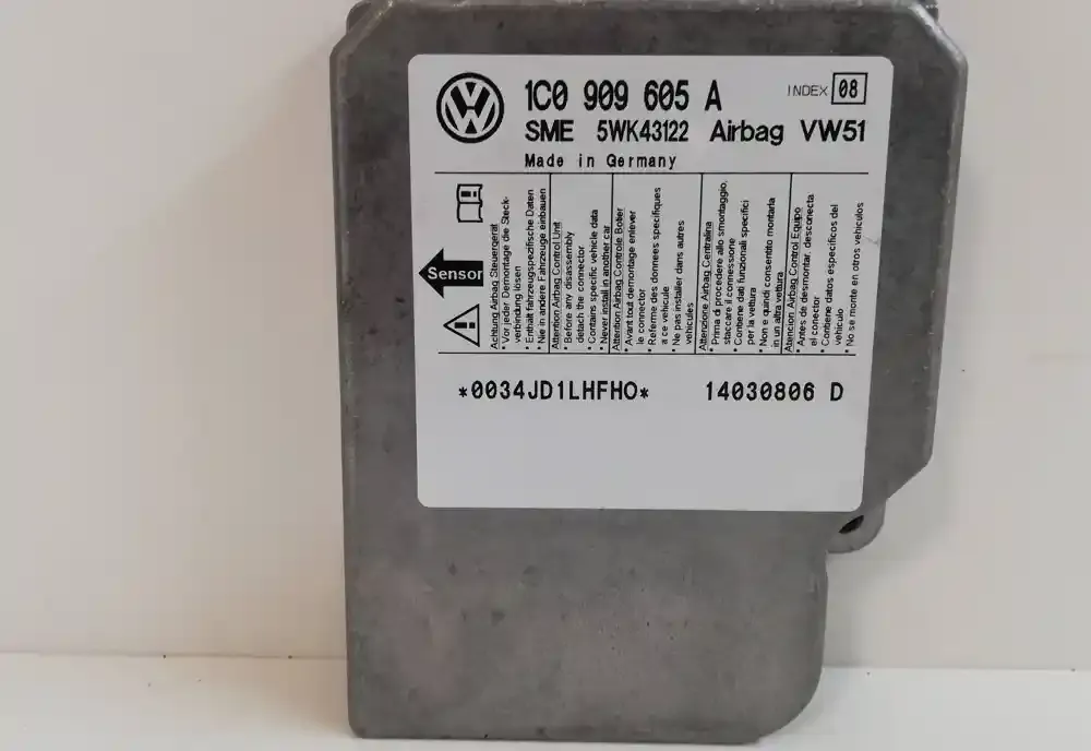 14030806D блок управления AirBag (SRS) Volkswagen Transporter - Caravelle T5 2006