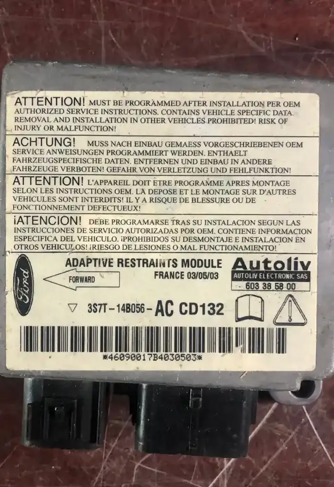 3S7T14B056AC блок управления AirBag (SRS) Ford Mondeo Mk III 2000