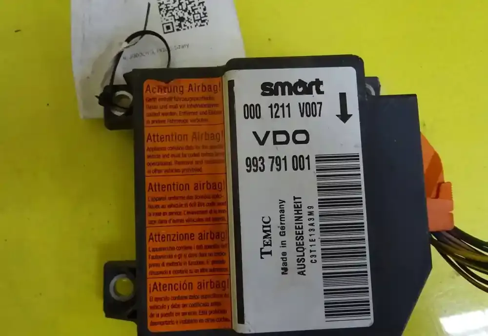 001211V007 блок управления AirBag (SRS) Smart ForTwo I 2000