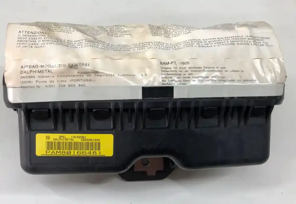96250612XX подушка безпеки пасажира Opel Corsa D 2009