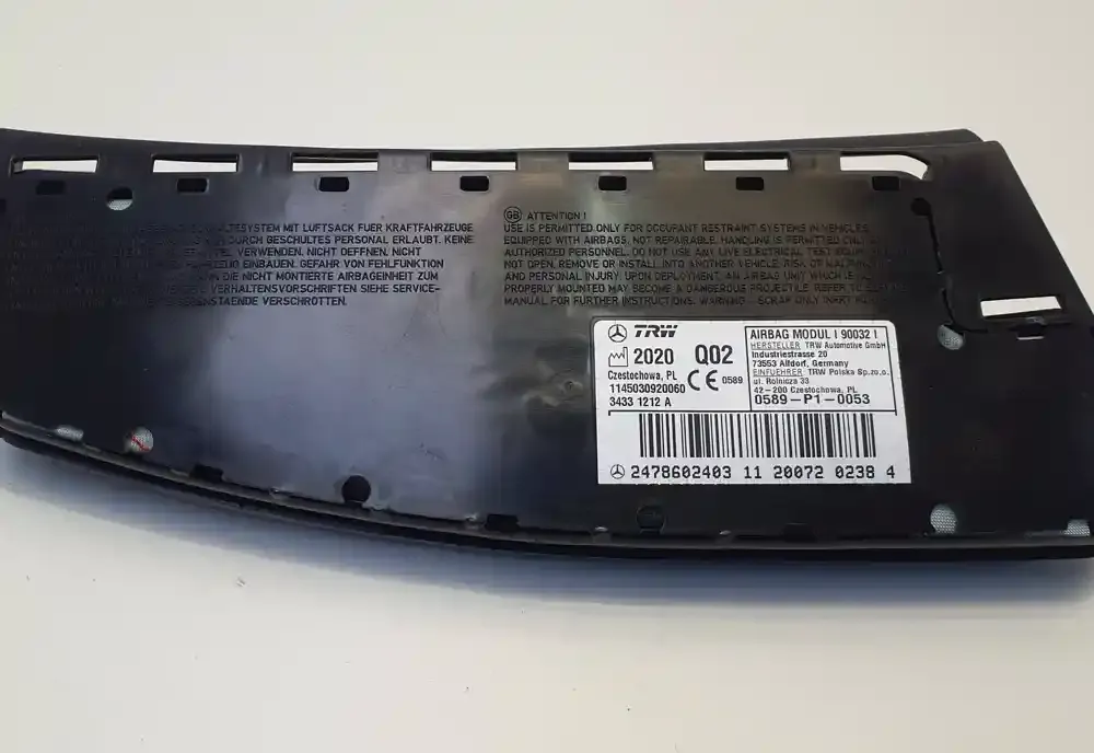 34331212A штора подушок безпеки Mercedes-Benz B W247 2020