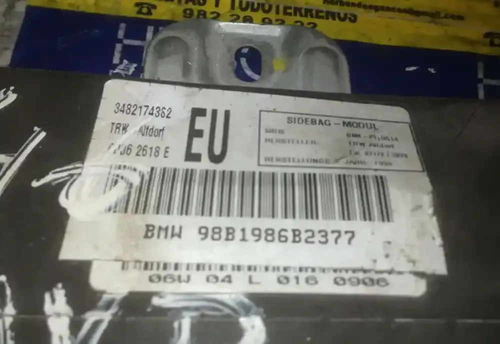 98B1986B2377 штора подушок безпеки BMW 3 E46 2003