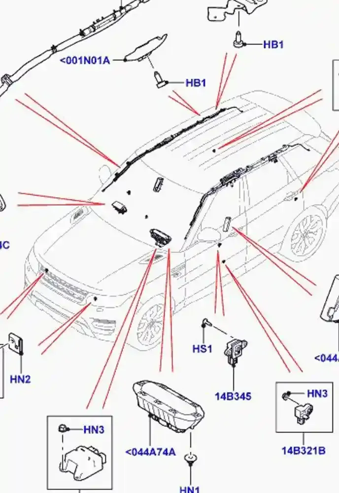 LR043057 штора подушек безопасности Land Rover Range Rover Sport L320 2013
