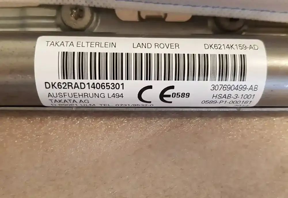 DK6AZAD14065301 штора подушок безпеки Land Rover Range Rover Sport L494 2015