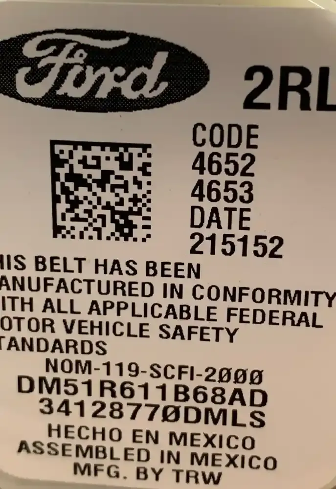 AM51R611B68AD ремінь безпеки заднього сидіння Ford Explorer VI 2019